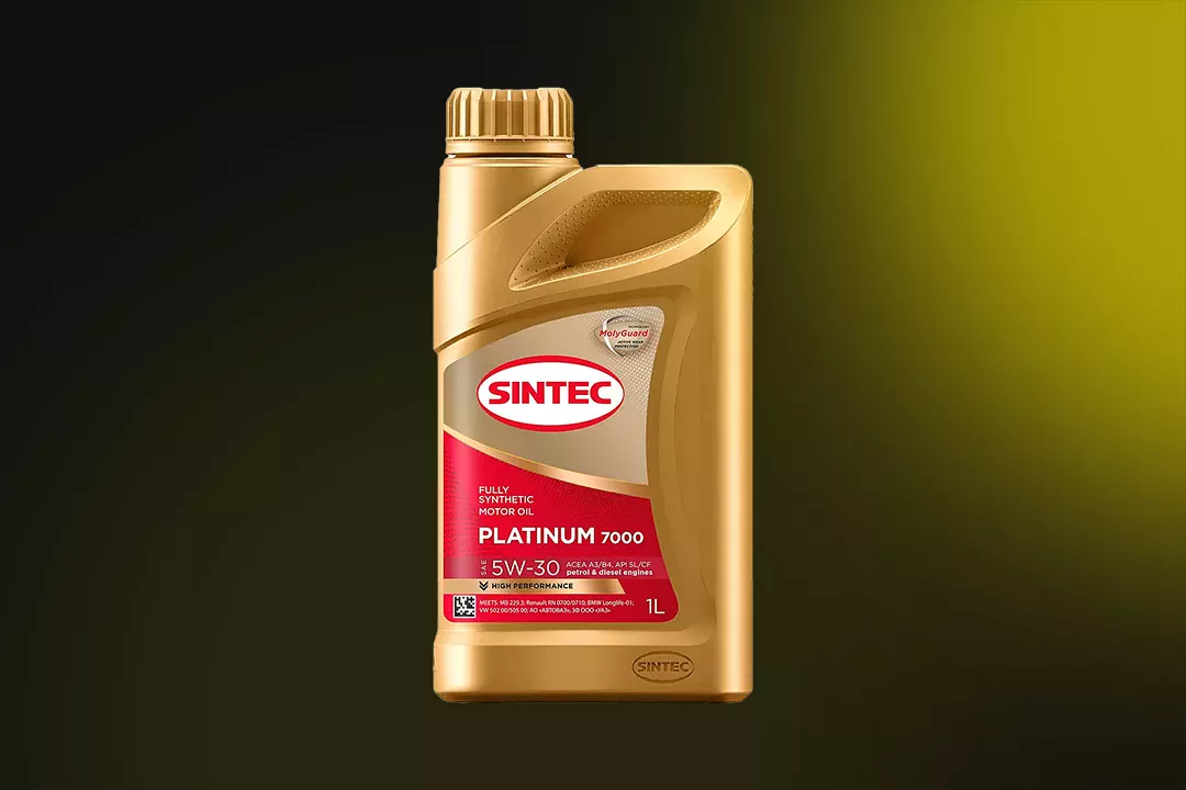 600143 Sintec 5W30 Platinum 7000 A3/B4 SL/CF синтетическое 1 л.